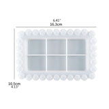 Rectangular Beaded Fruit Storage Box Epoxy Resin Mold