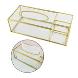Clear Glass Tissue Box Decorative Napkin Storage Box