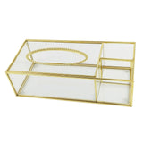 Clear Glass Tissue Box Decorative Napkin Storage Box