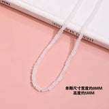 Glass Crystal Transparent Beaded Loose Beads DIY Jewelry Necklace