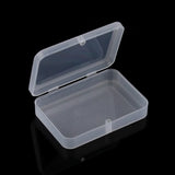 Rectangular Transparent Plastic Storage Box Jewelry Box Organizer