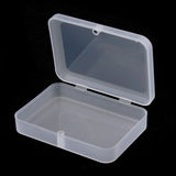 Rectangular Transparent Plastic Storage Box Jewelry Box Organizer