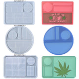 Rectangular Round Silicone Mold for Epoxy Resin Jewelry Box Cosmetic Storage