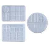 Rectangular Round Silicone Mold for Epoxy Resin Jewelry Box Cosmetic Storage