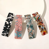Rectangular Barettes Clip Acetate Sheet Spring Clip Hair Accessories