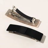 Rectangular Barettes Clip Acetate Sheet Spring Clip Hair Accessories