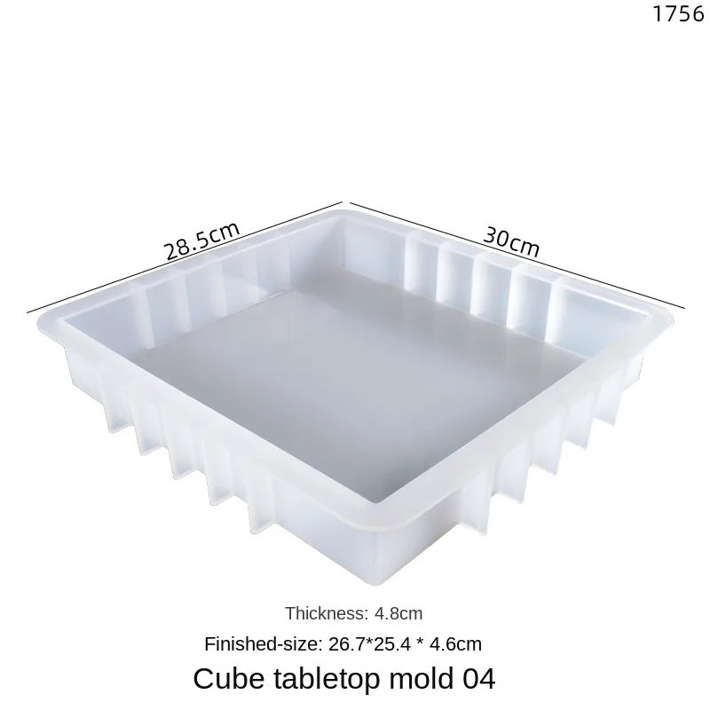 Rectangular Square Silica Gel Mold Epoxy Resin Dry Flower Craft