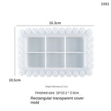 Bead Wave Silicone Mold for Epoxy Resin - Rectangular Tray Mold