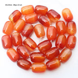 Red Ag 10-18mm Drum shape beads 15inch strand DIY Jewelry Making