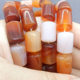 Red Agate Bucket Beads 10*14mm Natural Stone DIY for Bracelet
