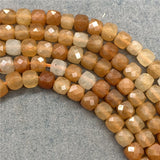 Red Aventurine 6mm Faceted Spacer Cube Beads DIY for Jewelry