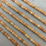 Red Aventurine 6mm Faceted Spacer Cube Beads DIY for Jewelry