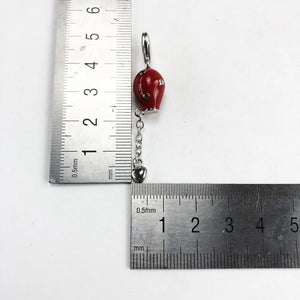 Red Balloon Charms Pendant 925 Sterling Silver Gift For Women Men