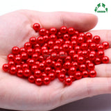 Red Beads for Jewelry Making No Hole Pearls Tiny Small Beads 3mm-14mm