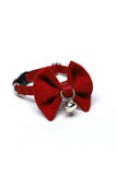 Red Rattled Cat & Tiny Dog Bow Tie Leash