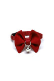 Red Rattled Cat & Tiny Dog Bow Tie Leash