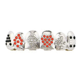 Red Crystal Teeth Grillz Hip Hop Dental Grills Piercing Halloween Gift