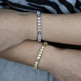Red Evil Eye CZ Tennis Chain Bracelet for Women