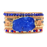 Natural Stone Beads Bracelet Charm Bracelet Independence Jewelry