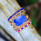 Natural Stone Beads Bracelet Charm Bracelet Independence Jewelry