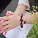 Red Carnelian Agates Beads Bracelet Chalcedony Bracelets Women 14mm