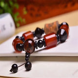 Red Carnelian Agates Beads Bracelet Chalcedony Bracelets Women 14mm