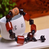 Red Carnelian Agates Beads Bracelet Chalcedony Bracelets Women 14mm