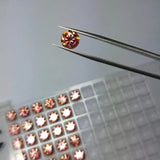 Red Moissanites 0.5-3ct Round Cut Synthetic Gems For DIY Jewelry Making