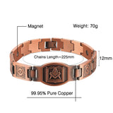 Red Copper Devil Eye Men Bracelet Magnetic Therapy Jewelry