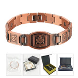 Red Copper Devil Eye Men Bracelet Magnetic Therapy Jewelry