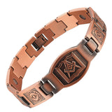Red Copper Devil Eye Men Bracelet Magnetic Therapy Jewelry