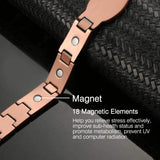 Red Copper Devil Eye Men Bracelet Magnetic Therapy Jewelry