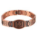 Red Copper Devil Eye Men Bracelet Magnetic Therapy Jewelry
