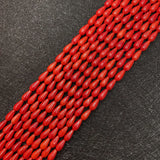 Red Coral Beads 15 Inches 4x5mm 4x8mm Drop-shaped DIY Jewelry