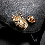Red Enamel Heart Brooch Pins for Hospital Clinic Uniform