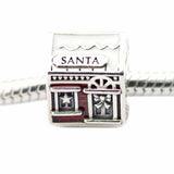Santa Home Warm Sign DIY Beads for Silver 925 Charms Bracelets