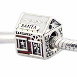 Santa Home Warm Sign DIY Beads for Silver 925 Charms Bracelets