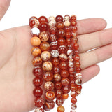 Red Fire Agate 6/8/10mm Natural Stone Beads Round Shape Loose Spacer Beads