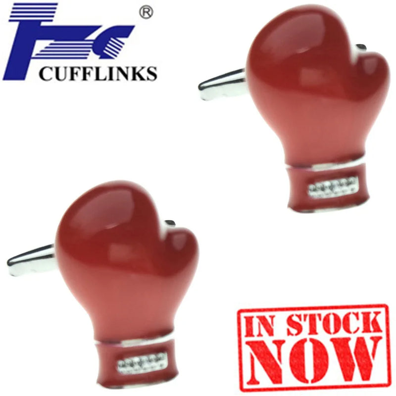 Red Glove Cufflink Cuff Link 2 Pairs