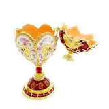 Faberge-Egg Hand Painted Jewelry Trinket Box