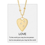 Red Heart Hot Love Pendant Necklace Stainless Steel Collar Chain Punk