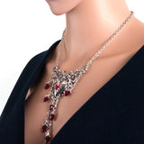 Red Heart Necklace Gothic Jewelry Necklace Dropship