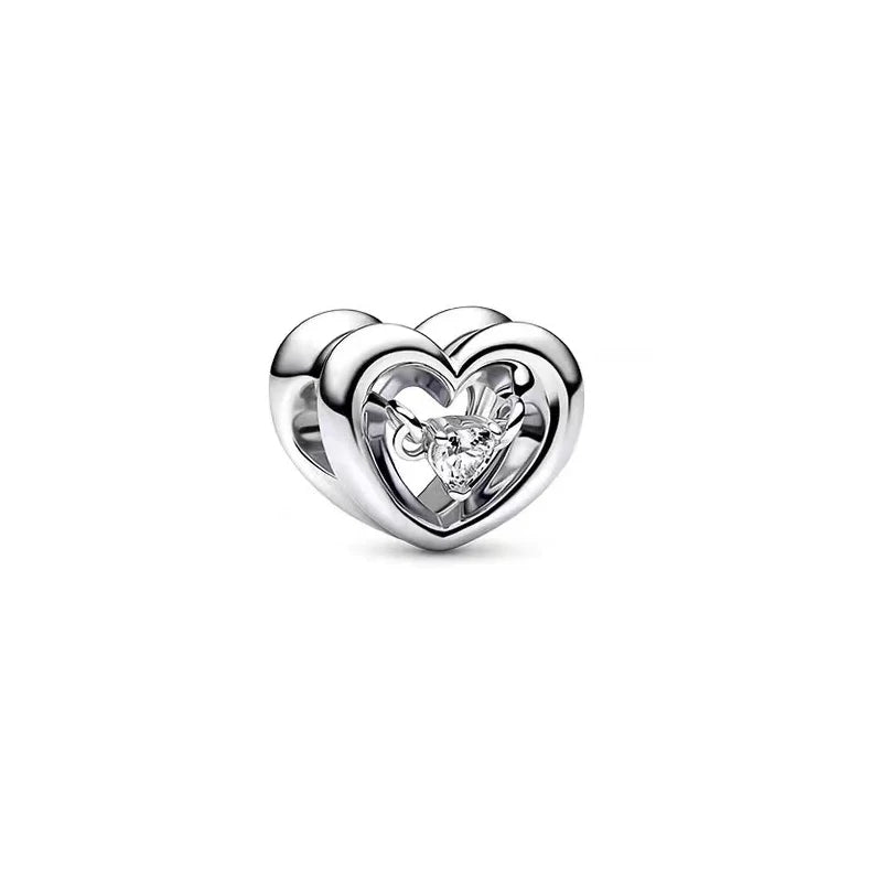 Red Heart 666 Fortune Sterling Silver Beads Jewelry Making Rabbit Gift