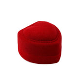 Red Velvet Ring Box Romantic Engagement Wedding Jewelry Holder