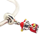 Red Human Figure Charm Bead 925 Silver Jewelry