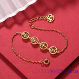 Red Jade Ruyi Bracelet 925 Silver Chinese Charm Natural Men's Talisman