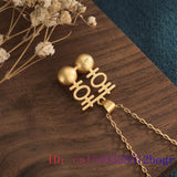 Red Jade Xi Pendant 925 Silver Agate Necklace Charm Crystal Women Zircon Natural