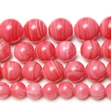 Red Lace Rhodochrosite Agate Stone Round Spacer Beads 6 8 10mm