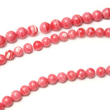 Red Lace Rhodochrosite Agate Stone Round Spacer Beads 6 8 10mm