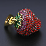 Red Strawberry Pendant Student Fresh Fruit Bag Pendant